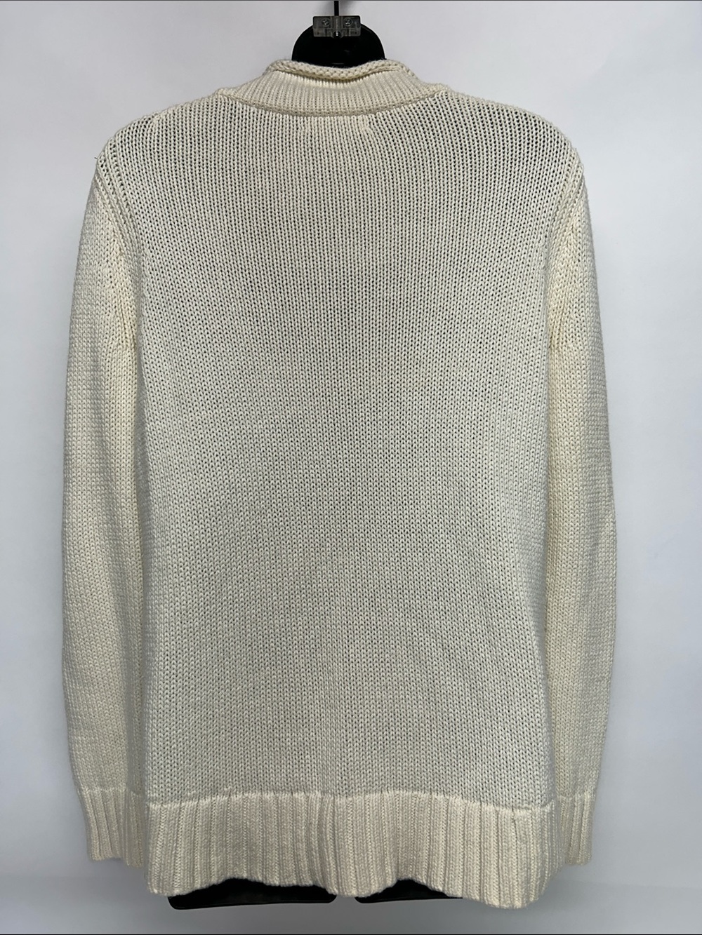 J crew Always Cream Knit Turtleneck Sweater size medium 100%cotton - Picture 5 of 7